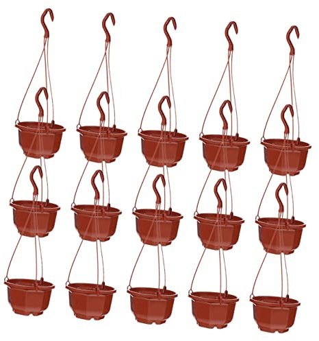 Milisten 15juegos Maceta De Clorofito Maceta Colgante para Jardín Interior Colgante De Plástico con Ganchos para Plantas De Interior De