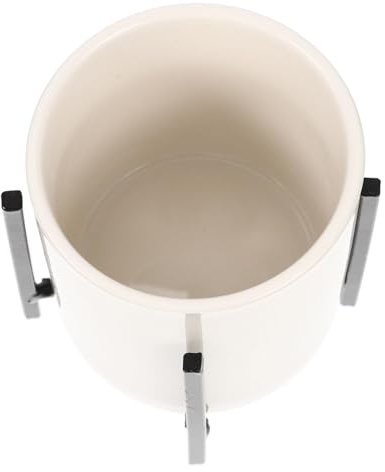 VERDANVERSE Caja Organizadora Para Cubiertos y Soporte Para Palillos De Cerámica Negra L, Diseño Compacto, Utensilios De Cocina Para Escritorio, Almacenamiento Vertical