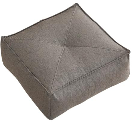 Bodenkissen, dickes Sitzkissen für Bodenfenster, Meditation, Nackenrolle, Yoga, stützendes Kissen, dekorativer Pouf, Sitzkissen, Tatami-Bodenkissen für Wohnzimmer, Tatami, Schlafzimmer (dunkelgrau