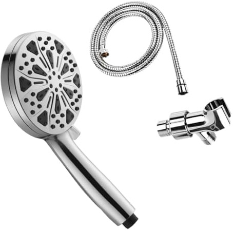 Soffione doccia portatile rimovibile a 10 modalità con tubo flessibile e staffa regolabile filtrato soffione doccia per acqua dura, perfetto per esperienza bagno spa