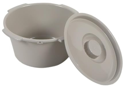 YUSSEQDD Cubo para niños y ancianos, silla inodoro multifuncional, solución portátil para movilidad en el hogar y necesidades de viaje, silla inodoro de medio cubo con tapa repuesto.