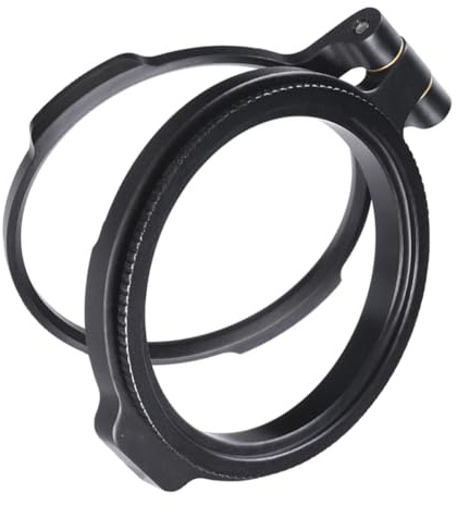 CIYODO Support D'objectif Photographique à Dégagement Rapide 58 Mm en Métal pour Filtre ND, Bague D'adaptation Clapet Pivotant, Accessoire Photo Solide pour Reflex DSLR et Usage