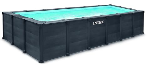Intex - 26398GS - Set für rechteckiges röhrenförmiges Graphite-Pool (L) 6,00 x (B) 3,00 x (H) 1,24 m