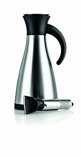Eva Solo 5706631041577 Isolierkanne mit Teefilter 1 L, Edelstahl, 13,5 x 13,5 x 27 cm
