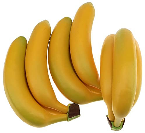 Gresorth 9 Stück Künstliche Lebensechte Banane Deko Gefälschte Früchte Obst Party Festival Dekoration