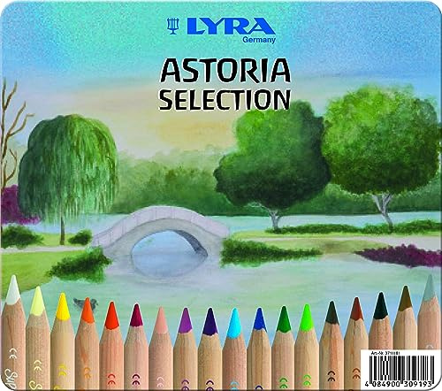 LYRA 3711181 Farbstift, 18 | Holzbuntstifte, dreikant, natur, Mine 6,3mm, sortierte Farben, spezielle Farbauswahl, Waldorf