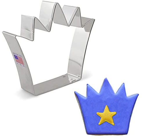 Ann Clark King Crown Cookie Cutter Large, 4-1/4” Made in USA