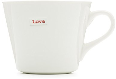 Keith Brymer Jones - Word Range - Ceramic Mug - Gift Boxed - Love - Red - 350ml