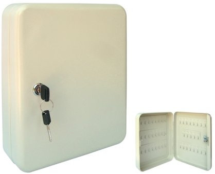 GrecoShop Cassetta Armadietto Porta Chiavi in Acciaio 20 Posti Utili