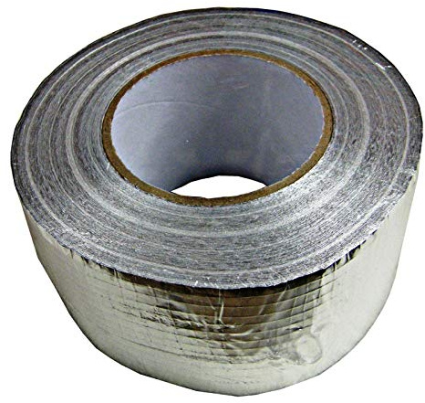 Aluklebeband mit Glasgittergewebe, netzverstärkt Breite 75mm x 50mtr
