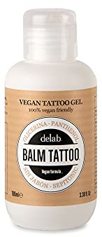 BALM TATTOO - Gel Nettoyant pour Tatouages - Sydnet Gel Tattoo Végan - Tattoo Aftercare - Formule Hydratant - Pour Peaux Tatouées Sensibles - Atténue l'Irritation - Hydrate la Peau - 100 ml