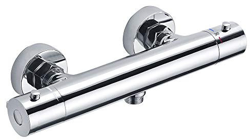 Kibath L418551 Thermostatarmatur für Dusche, Design Paris Manettes Zink Chrom glänzend