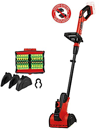 Einhell Cepillo superficies a Batería PICOBELLA Power X-Change (para Madera y Césped artificial, Iones de Litio, 18 V, conexión para la manguera de jardín, cepillo SOFT, sin Batería ni Cargador)