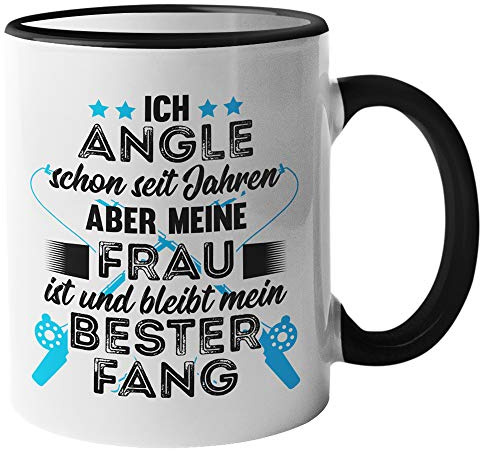 Pagma Druck Tasse Angler Geschenk - Angeln Spruch Becher Geschenkidee - Kaffeetasse Fischer Fischen Ehemann Angel Kaffeebecher