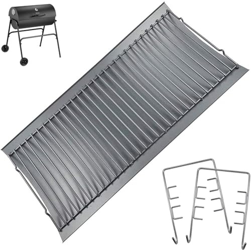 WELL GRILL 27 BBQ Ash Pan, Aluminized Grill Pan for Charcoal Grills 1224, 1324, 2121, 2222, 2727, 2828, 2929, Charbroil 17302056 Grill (68.6 X 33.65 CM)