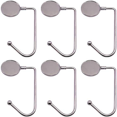 Youning Nikolausstrumpf Haken Anhänger Tisch Taschenhalter Handtaschen Halterung Metallhaken für Weihnachtsstrümpfe Sicherheit Hängen Grip Strümpfe Clip für Weihnachtsbaum Party-Dekoration (6PCS)