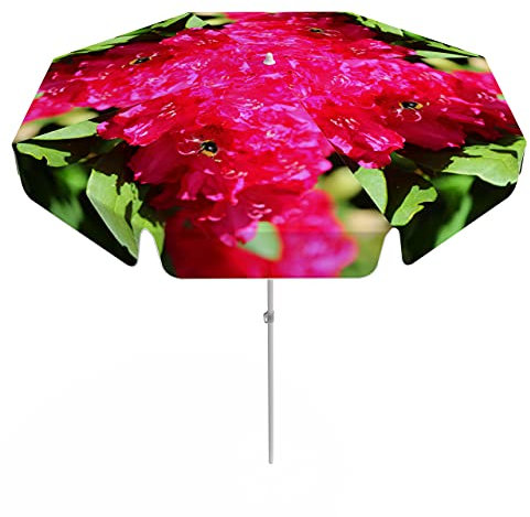 Vispronet Sonnenschirm Rhododendron mit 2-teiligem Schirmstock - ∅ 180 cm - kippbar - für Garten, Balkon, Terrasse, Stehtische