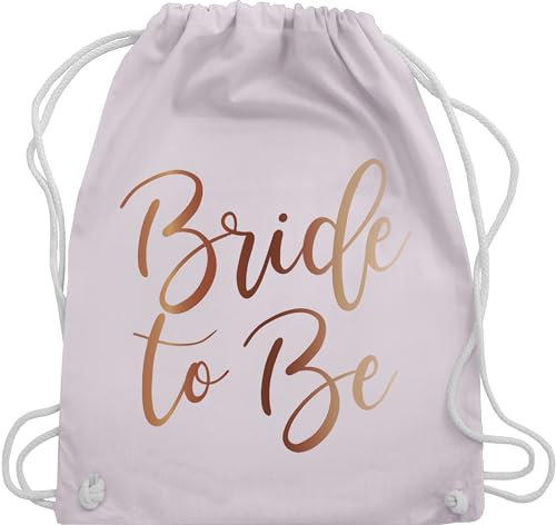 Turnbeutel Rucksack - JGA Junggesellenabschied Frauen - Bride to be - Unisize - Pastell Rosa - braut brauttaschen bachelorette party beutel junggesellinnenabschied outfit jungesselnabschied tasche