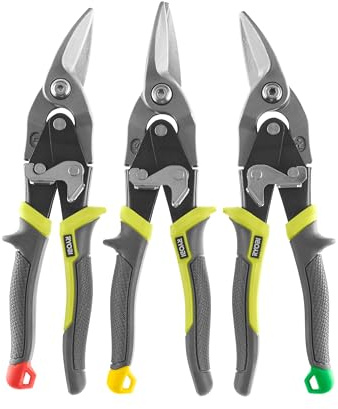 RYOBI Blechscheren-Set, 3-tlg. RHAS3PC