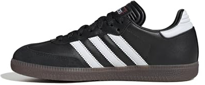 Adidas Unisex-Kid's Samba Indoor, Black/None/None, 13.5