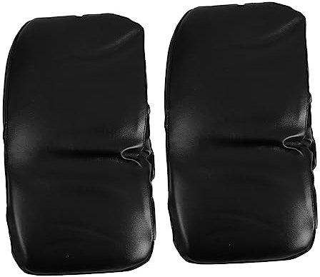VILLCASE 2 Stück Memory Foam Armlehnenpolster Für Bürostuhl Ergonomische Ellbogenstütze Schwarz rutschfest Für Büro Und Gaming