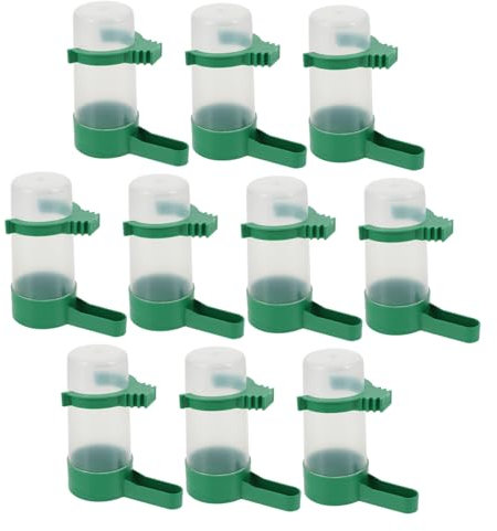 BUGUUYO 30stücke Automatischer Wasserspender Für Vögel Teiliges Für Papageien Und Tauben Langlebiges Kunststoffmaterial Für Vogelkäfige Praktisch Und Einfach Zu Bedienen