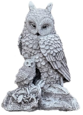 stoneandstyle Steinfigur Eule Eulen Eulenpäärchen frostfester Steinguss massiv