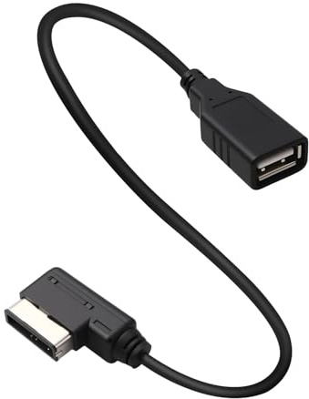 Car Audio MMI Lead Cable Adapter for Audi VW A3 S4 A5 A6 A7 Q5 Q7 R8 | Media to USB for car mdi interface USB aux cable,plug & play cable,USB-a audio cable for phones,tablets,mp3,bluetooth adapter