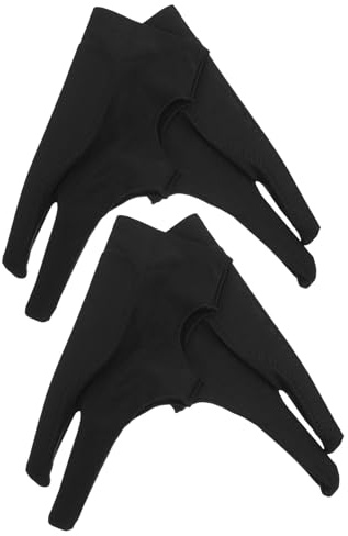 BELLIFFY 4pcs Graphic Tablet Glove Two-finger Drawing Glove for Sketching Painting Sweat Resistant