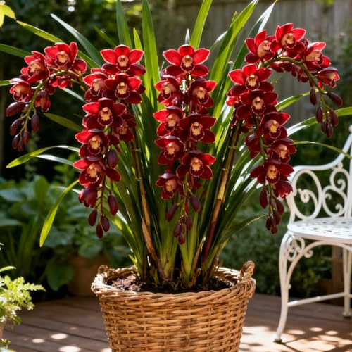 Rizomi di Cymbidium resistenti per uso esterno: perfetti per balconi e patii, offrono uno straordinario design paesaggistico-3 Rhizome-H