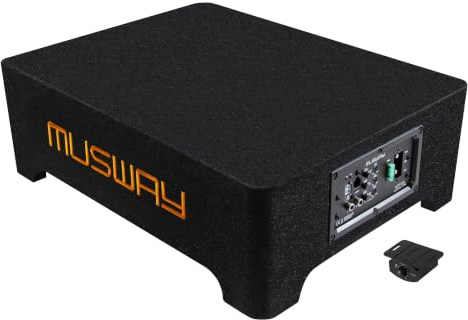 Musway MF110A – Sistema de subwoofer activo en forma plana (downfire) con subwoofer de 25 cm (10)