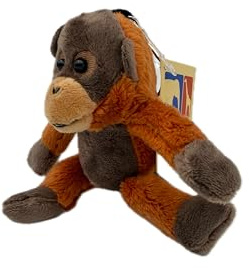 Cornelißen Orang Utan Kuscheltier Schlüssel Anhänger Braun Plüschtier AFFE Stofftier Kinder Geschenk