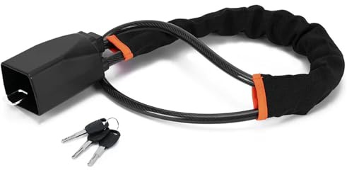 Antirrobo Coche Cerradura de acero para volante coche, cinturón seguridad antirrobo con 2 llaves, se adapta a la mayoría los coches SUV