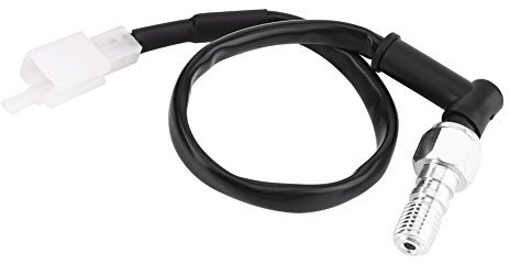 Keenso Motorrad Hydraulischer Bremslichtschalter, Universal Moped Hinten Hydraulische Bremsdruck Rücklichtschalter 1,25mm 1mm für Motorrad Roller Moped Dirt Pit Bike ATV(M10 x 1,25mm)