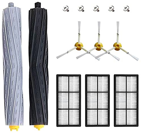 MZY LLC 13 Pack Replacement Parts for iRobot Roomba 800 900 Series 805 860 870 871 880 890 960 980 985 Vacuum Accessories, Replenishement Kit with 1 Debris Extractor 3 Filters 3 Side Brushes & Screws