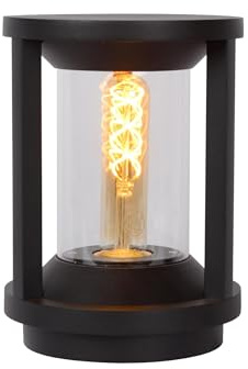 LUCIDE CADIX - Pollerleuchte - Ø 16 cm - 1xE27 - IP65 - Schwarz