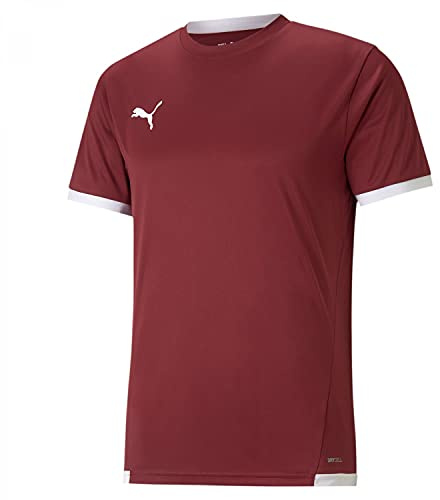 Puma TeamLiga Jersey Junior unisex - vuxen Shirt, CORDOVAN- WHITE, 164