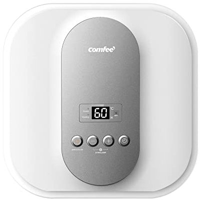 COMFEE' Scaldabagno Elettrico Murale ad Accumolo 30 L D30-15EVG1U – Sottolavello con vano contenitore — Leggero, compatto facile da installare – ideale per piccole utenze, bianco con grigio
