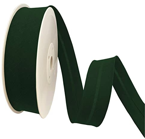 TEXTEX = 40 mm Breites Schrägband. 50% Baumwolle und 50% Polyester. Stück von 10m - (Grüne Flasche)