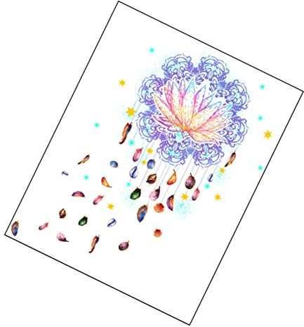 Amosfun 1satz Removable Wall Decal Mandala Mandala Wandtattoo Für Yoga Und Meditation Selbstklebend Einfach Zu Entfernen Farbenfrohes Design Für Und Schlafzimmer