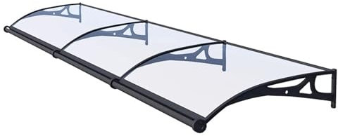 WJXIN Marquise de Porte Exterieur, Marquise Porte D'entree Auvent de Porte, Abri Contre La Pluie, pour Porte Avant, Fenêtre, Porche(150x400cm/59x158in)