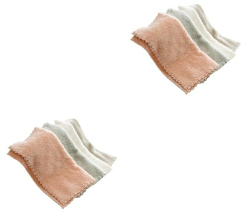 Cabilock 8 Piezas Trapo para Fregar Platos paños de Cocina paño de Cocina bayeta escurreplatos Kitchen Towels Toallas de Limpieza duraderas Toallas de Limpieza de Coral