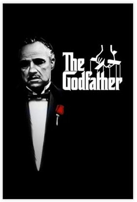 ahnld Der Pate (1972) Der Pate Filmplakat Klassiker Don Vito Corleone Der Pate Geschenkplakat Der Pate Leinwandposter Schlafzimmer Dekor Landschaft Büro Zimmer Dekor Geschenk 60 x 90 cm