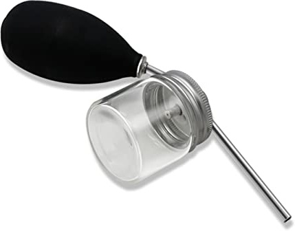 Healeved Pulverizador para Fibras Capilares Aplicador de Silicona y Vidrio, Operación Manual, Ligero, Adecuado para Añadir Volumen al Cabello | Aplicador de Polvo para Línea Frontal, Fácil de Usar, Fibras se Adhieren al Cabello Natural