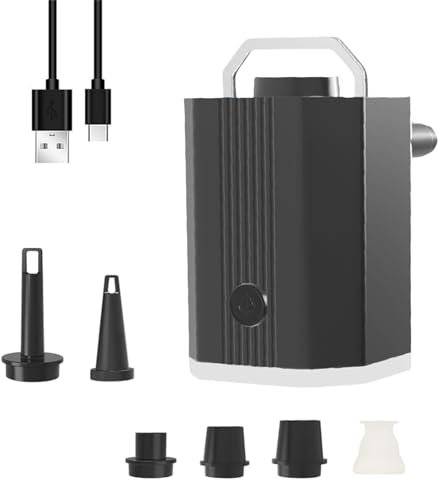 JUYAXIN Bombas de vacío eléctricas pequeñas bombas eléctricas de viaje para ropa de compresión, equipaje, bombas de aire inalámbricas con luz LED