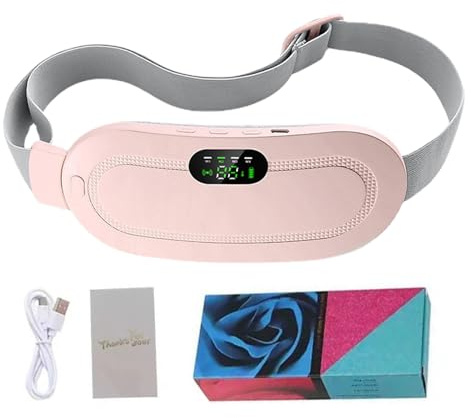 Cinturón Térmico Eléctrico Faja Térmica para Dolor de Espalda y Vientre | Cinturón Caliente De Compresión Y Moxibustión Uterino Faja Abdominal Rápida Espalda Menstrual