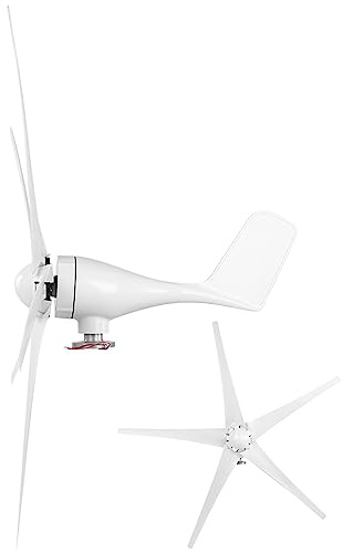 CHICIRIS 800 -W Turbinas Eólicas 5 Generadores de Molinos de Viento Pequeños para Barcos, Terrazas y Cabañas (48V)