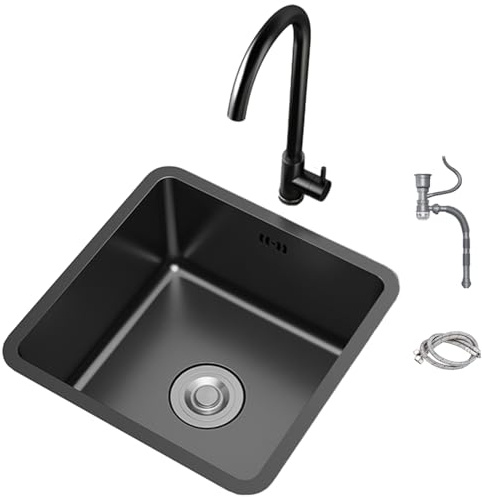 Lavello da cucina sottopiano in acciaio inossidabile, lavabo rettangolare durevole per postazione di lavoro e uso domestico