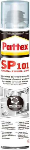 Pattex SP101 Schiuma, Schiuma poliuretanica monocomponente, Schiuma espansa multimateriale, Poliuretano espanso schiuma isolante a elevata efficienza acustica e termica, 1 Cartuccia da 750 ml