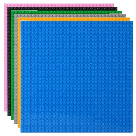 Neuytiky 6 Pezzi Costruzione Classico Piastre di Base,con 32x32 Bottoncini Pannelli Compatibili,25.5×25.5CM,Pannelli da Costruzione per Mattoncini Classici,Tavola Classica